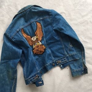 VTG Wrangler *Harley Davidson Jean Jacket
